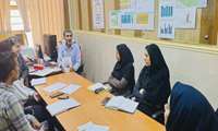 برگزاری کمیته پایش و نظارت با حضور دکتر برومند، معاون شبکه بهداشت میناب و اعضای کمیته